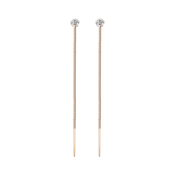 Earrings with zirconia 