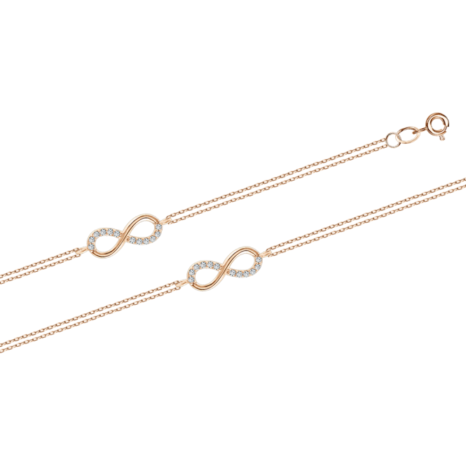 Bracelet - "Infinity" with zirconia 