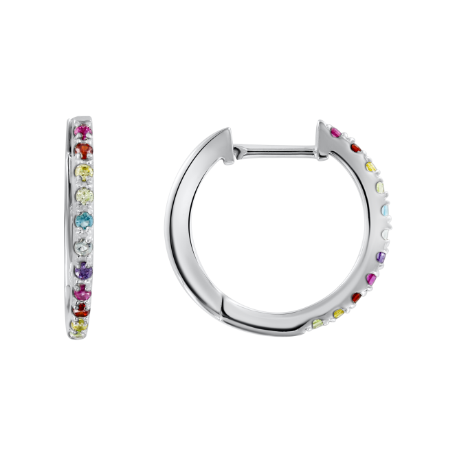 Earrings with zirconia 