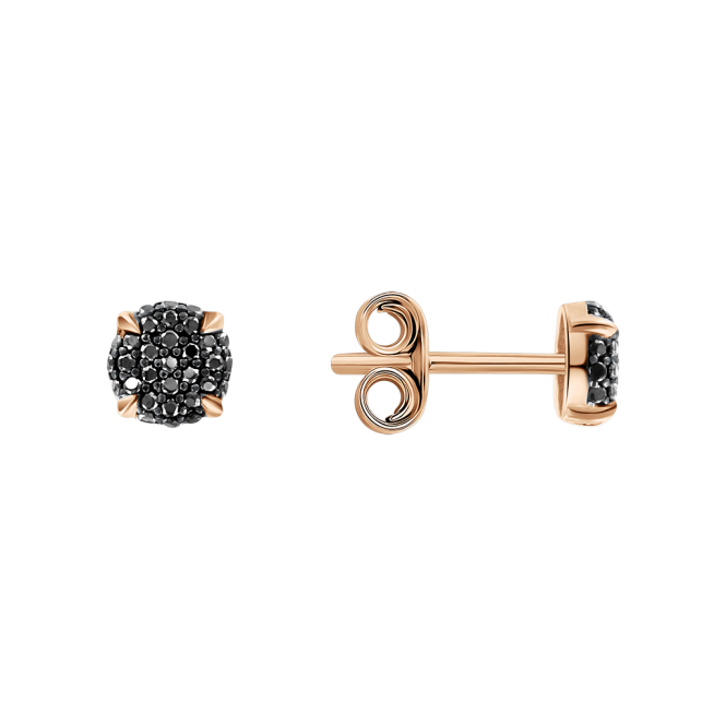 Stud earrings with zirconia 