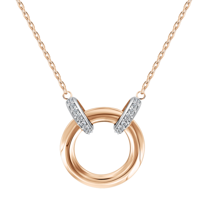 Necklace with zirconia 