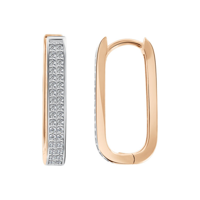 Earrings with zirconia 