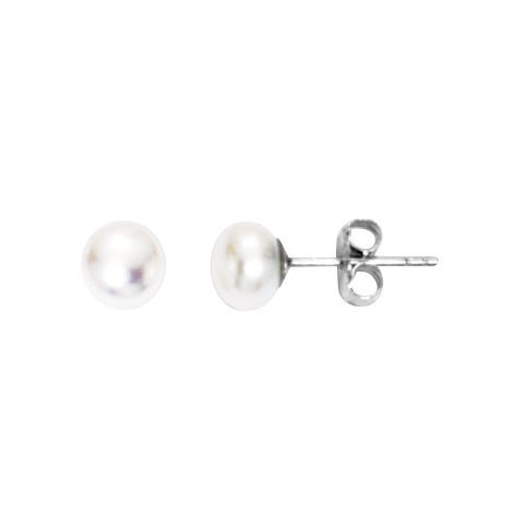 stud earrings with pearl 
