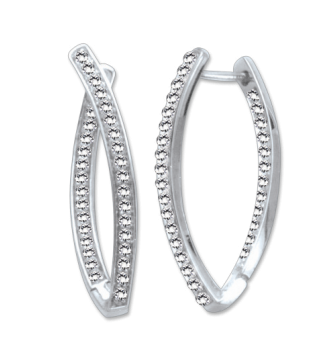 Earrings with zirconia 