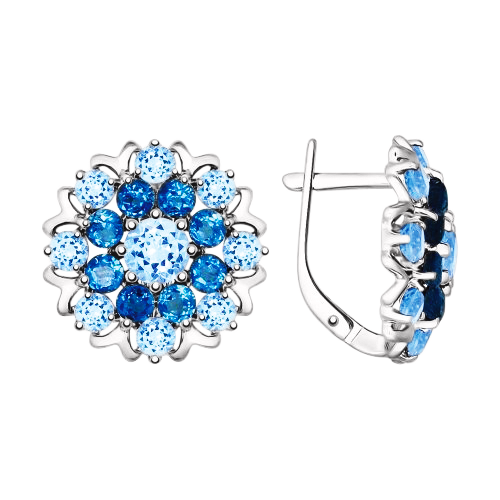 Ohrringe mit London Blue Topas 