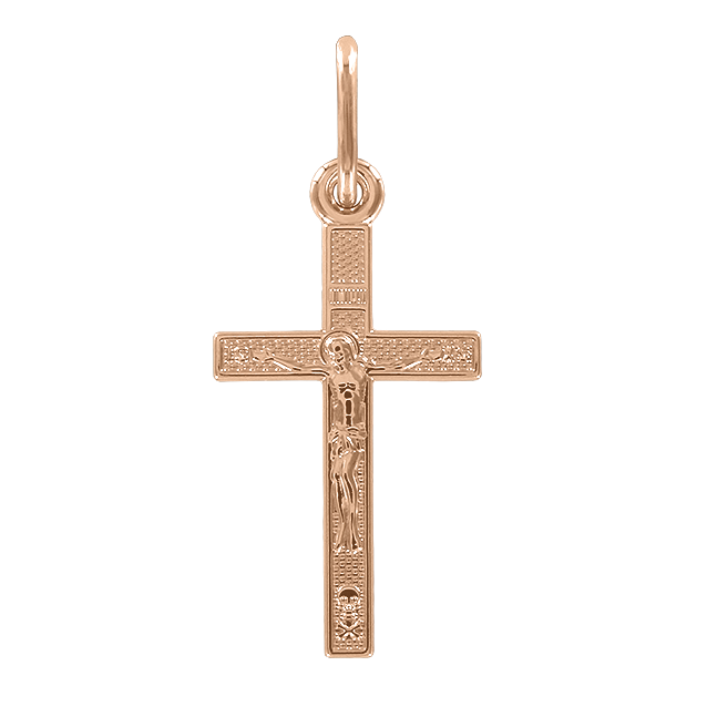 Gilded pendant cross 