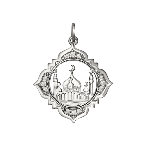 Muslim pendant with zirconia 