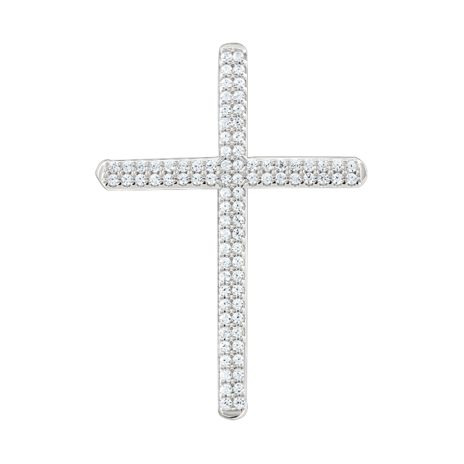 Anhänger – Kreuz mit Zirkonia 