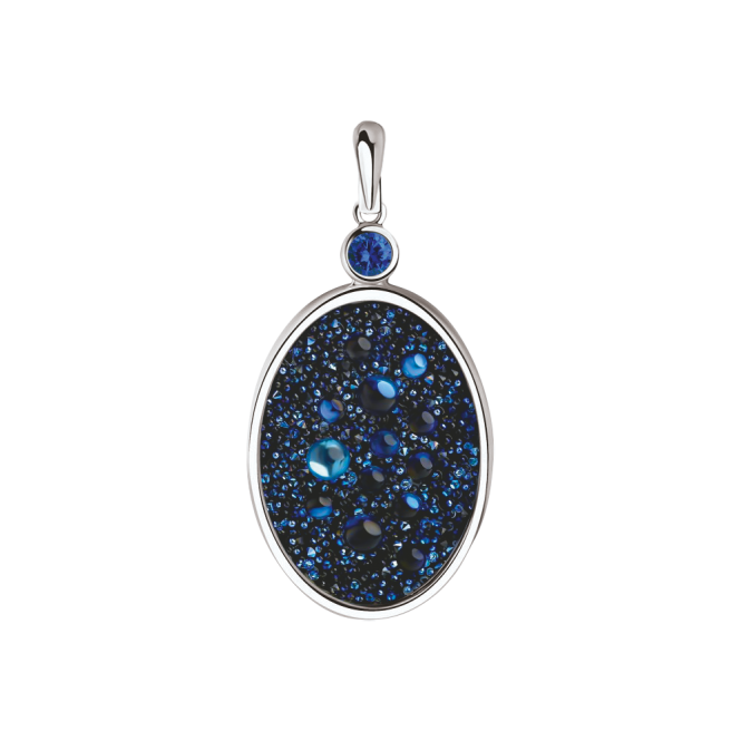 Pendant with crystals and zirconia 