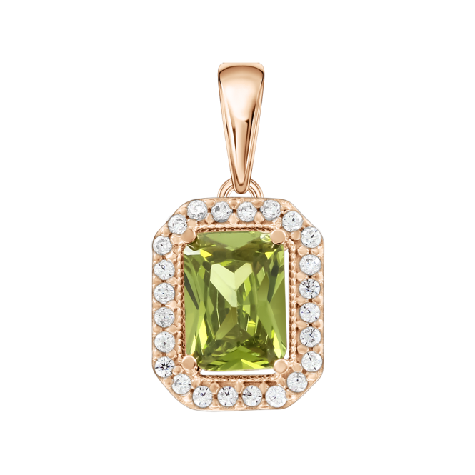 Pendant with zirconia 