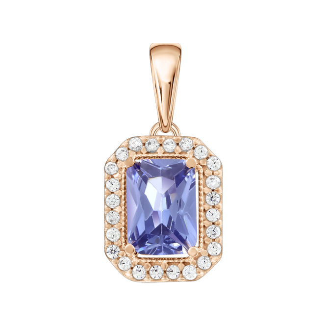 Pendant with zirconia 