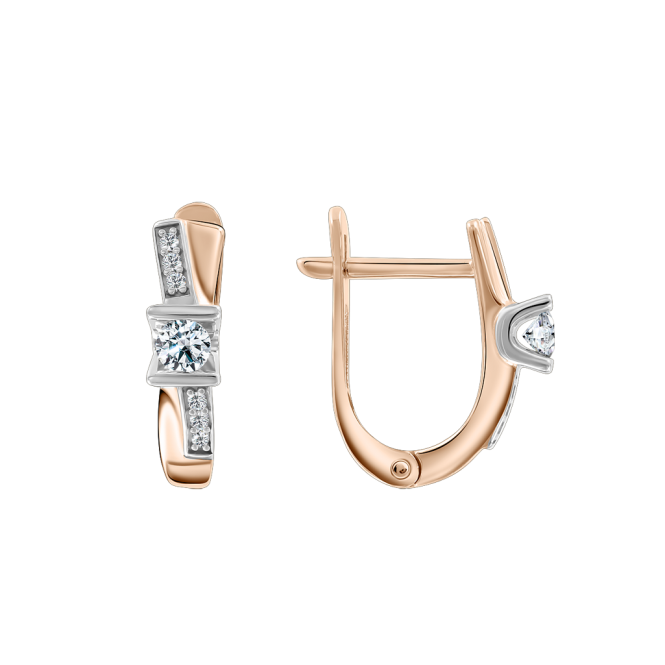 Earrings with diamonds 