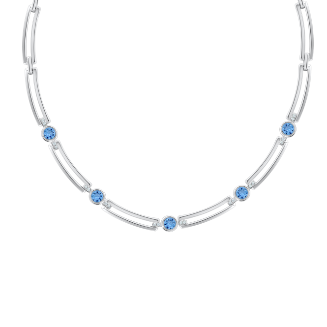 Necklace with zirconia 