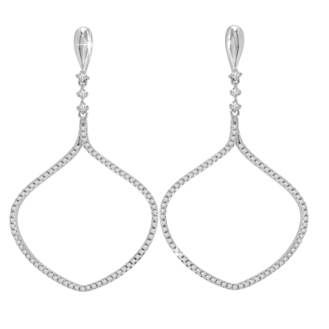 Studs earrings with zirconia 