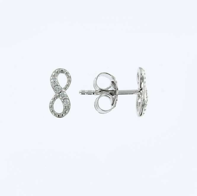 Earstuds with zirconia 