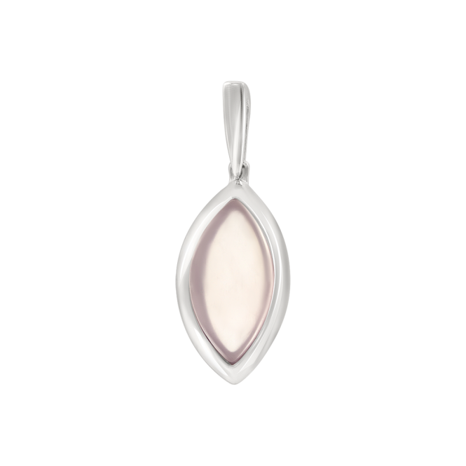 Pendant with pink quartz 