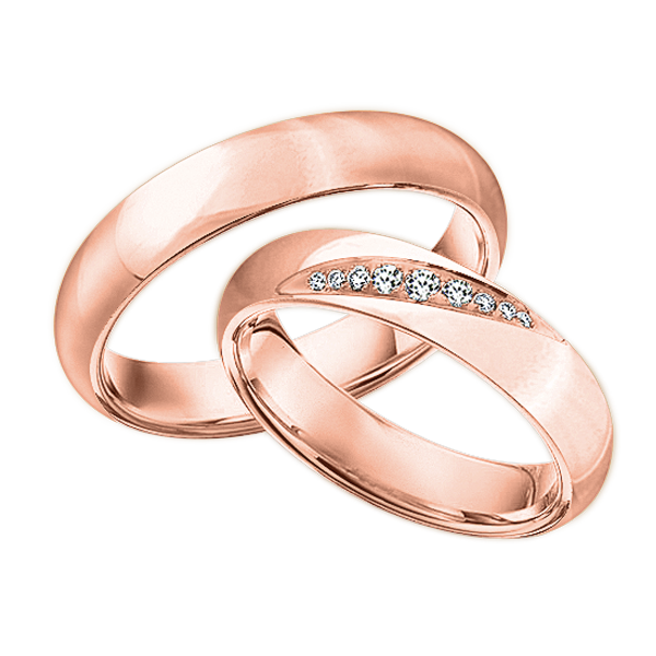 Wedding rings with diamonds 