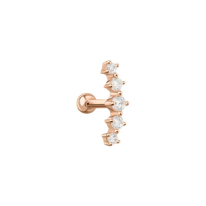 Bauchpiercing mit Zirkonia 