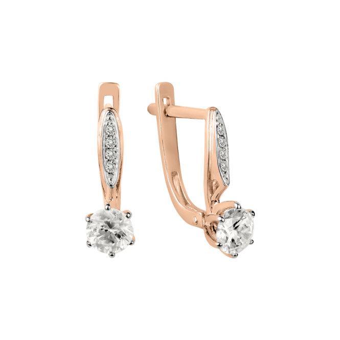 Earrings with zirconia Swarovski 