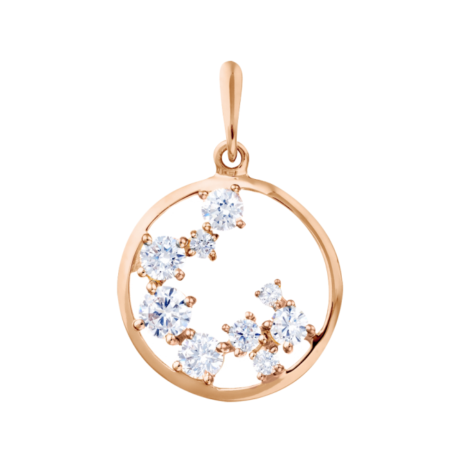 Pendant with zirconia 