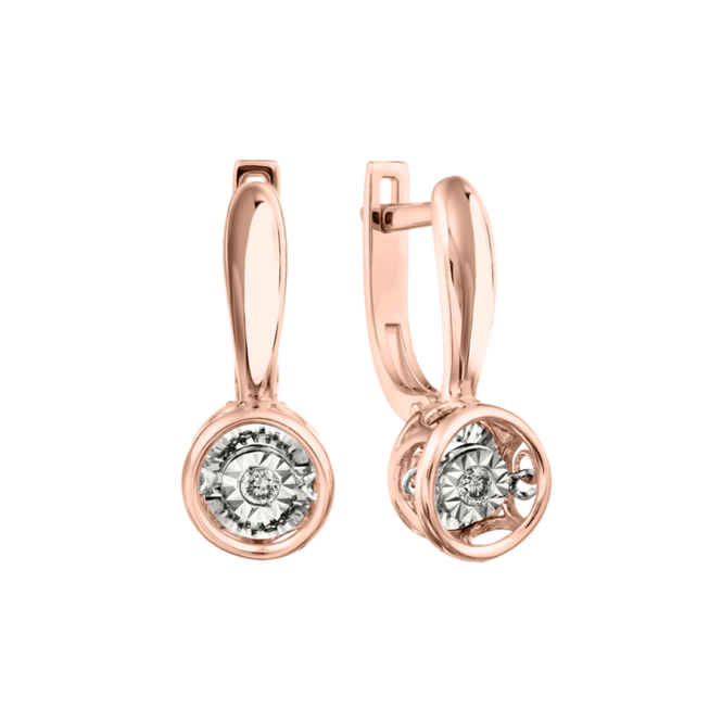 Earrings with diamonds 