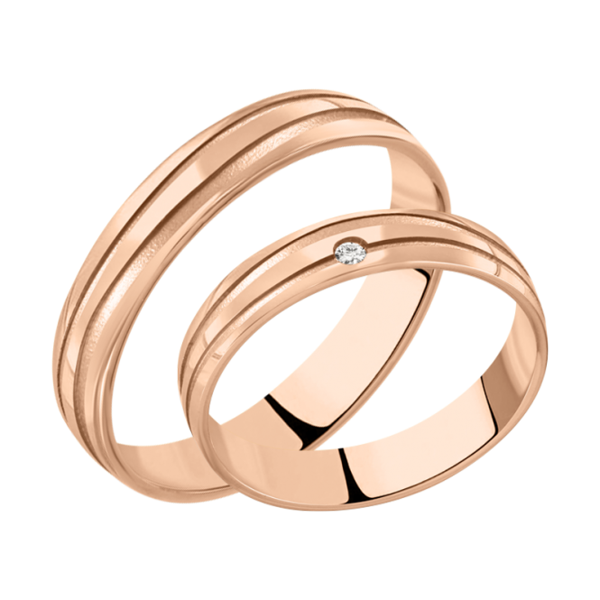 Wedding ring with diamond 