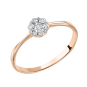 Women's ring with diamonds 