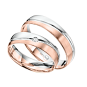 Wedding rings with a diamond 