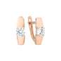 Earrings with zirconia 