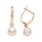 Earrings with pearl 