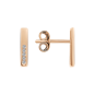 Stud earrings with zirconia 