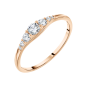 Women's ring with zirconia 
