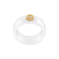Кольцо из керамики с бриллиантом 