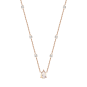Necklace with zirconia and topaz Swarovski 