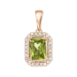 Pendant with zirconia 