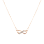 Necklace "Infinity" with diamonds 