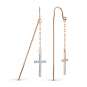 Earrings with zirconia 