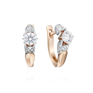 Серьги с фианитами