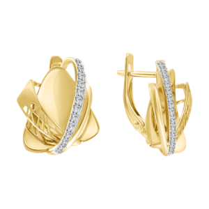 Серьги с фианитами