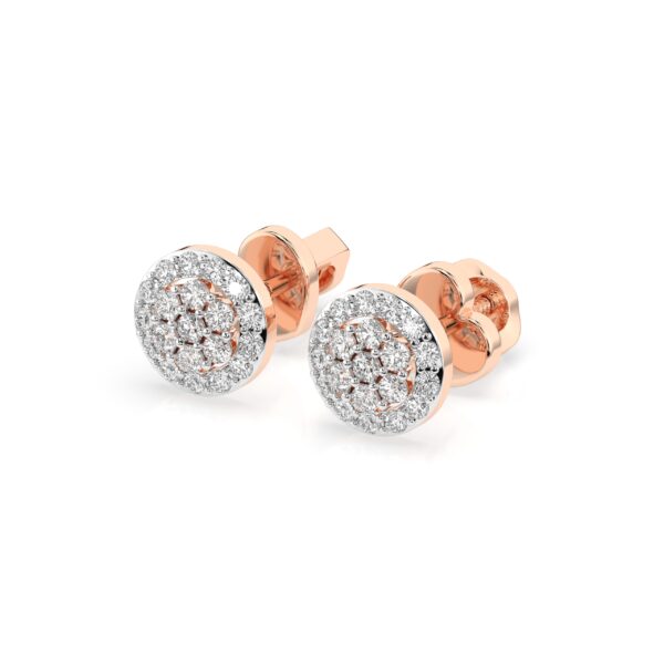 Серьги - пуссеты с бриллиантами