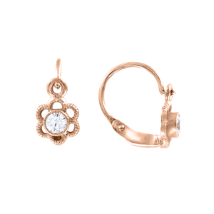 Серьги с фианитами