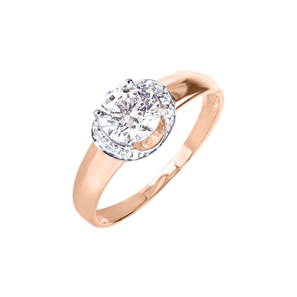Кольцо с фианитами Swarovski