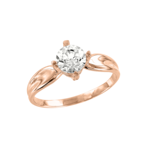 Кольцо с фианитом Swarovski