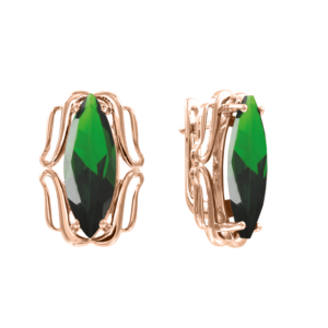 Серьги с фианитами