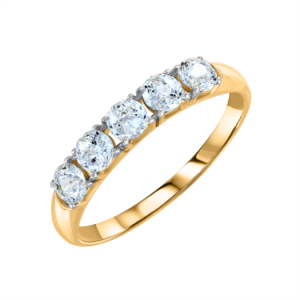 Кольцо с фианитами Swarovski