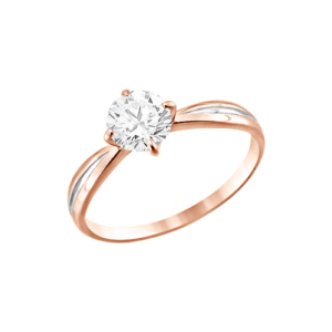 Кольцо с фианитом Swarovski