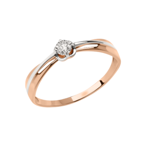 Кольцо с фианитом Swarovski