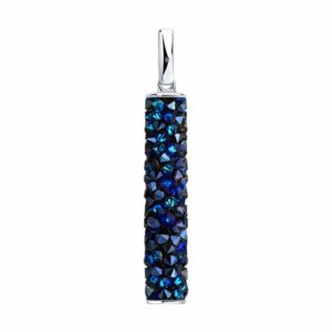 Подвеска с синими кристаллами Swarovski