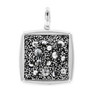 Подвеска с черными кристаллами Swarovski