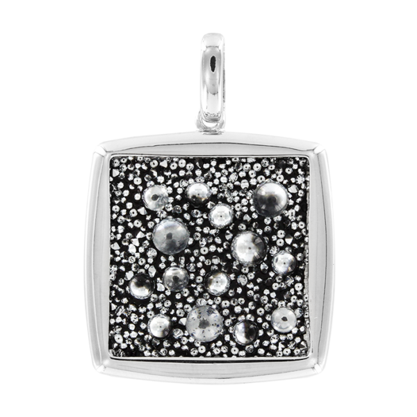 Подвеска с черными кристаллами Swarovski